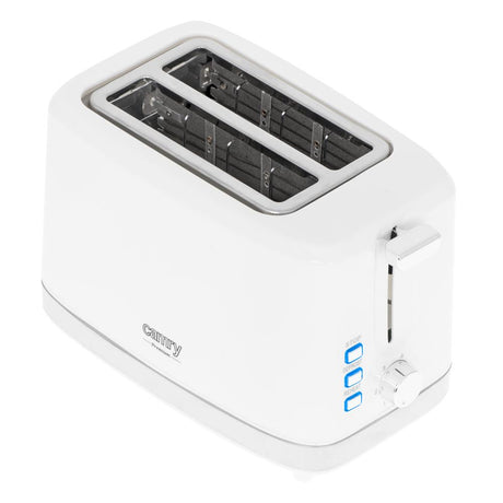 Camry CR 3219 2-Scheiben-Toaster Weiß Brötchenaufsatz Auftaufunktion Aufwärmfunktion 6 Stufen 900 W