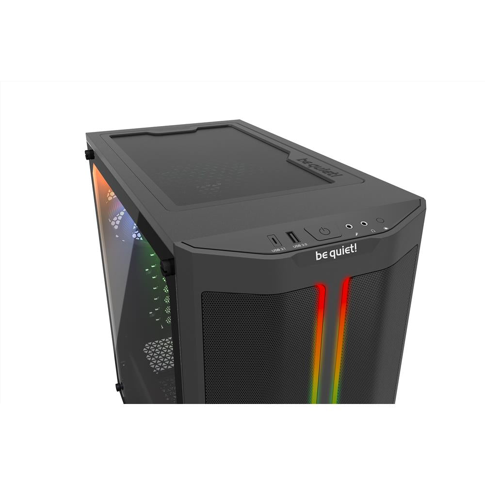 be quiet! PURE BASE 500DX Black BGW37 PC-Gehäuse Computer-Case Tower LED-Beleuchtung Seitenfenster