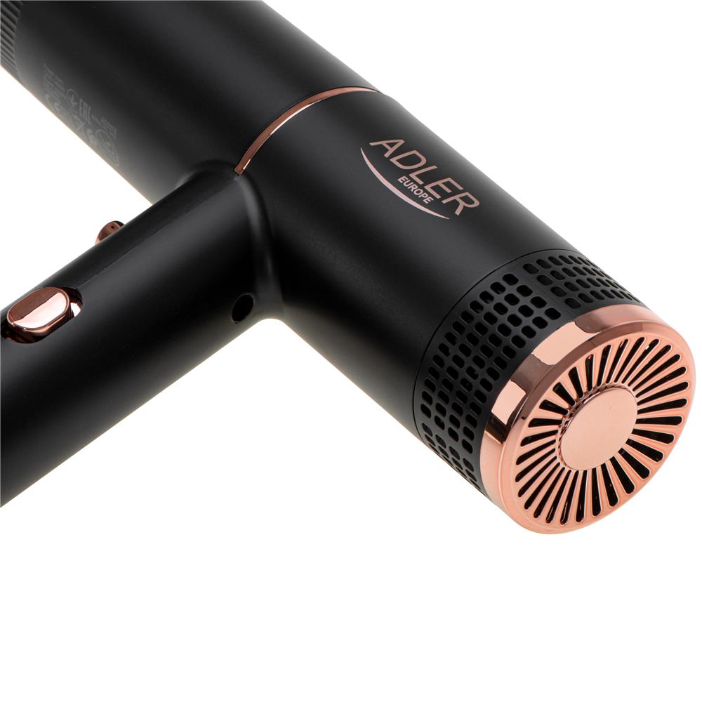 Adler AD 2278 Haartrockner 1400 W mit Ionisierungs Technologie Schwarz