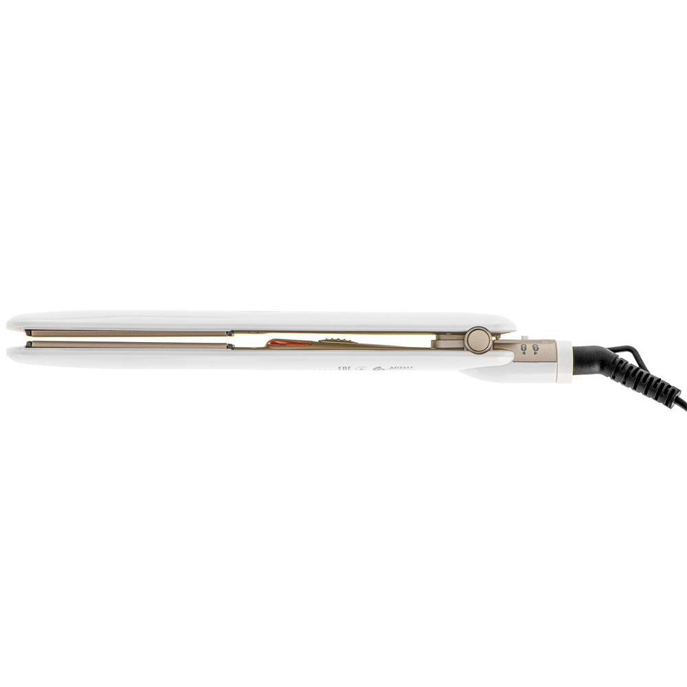Adler AD 2317 Haarglätter Weiß champagne keramik 200 Grad schnelle Erwärmung