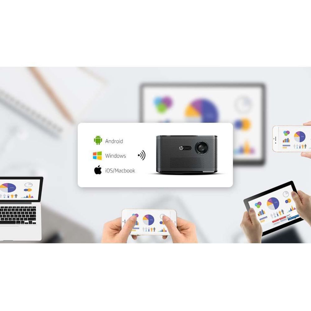 HP Projektor MP2000 PRO Full HD 2000 LED Lumen Android