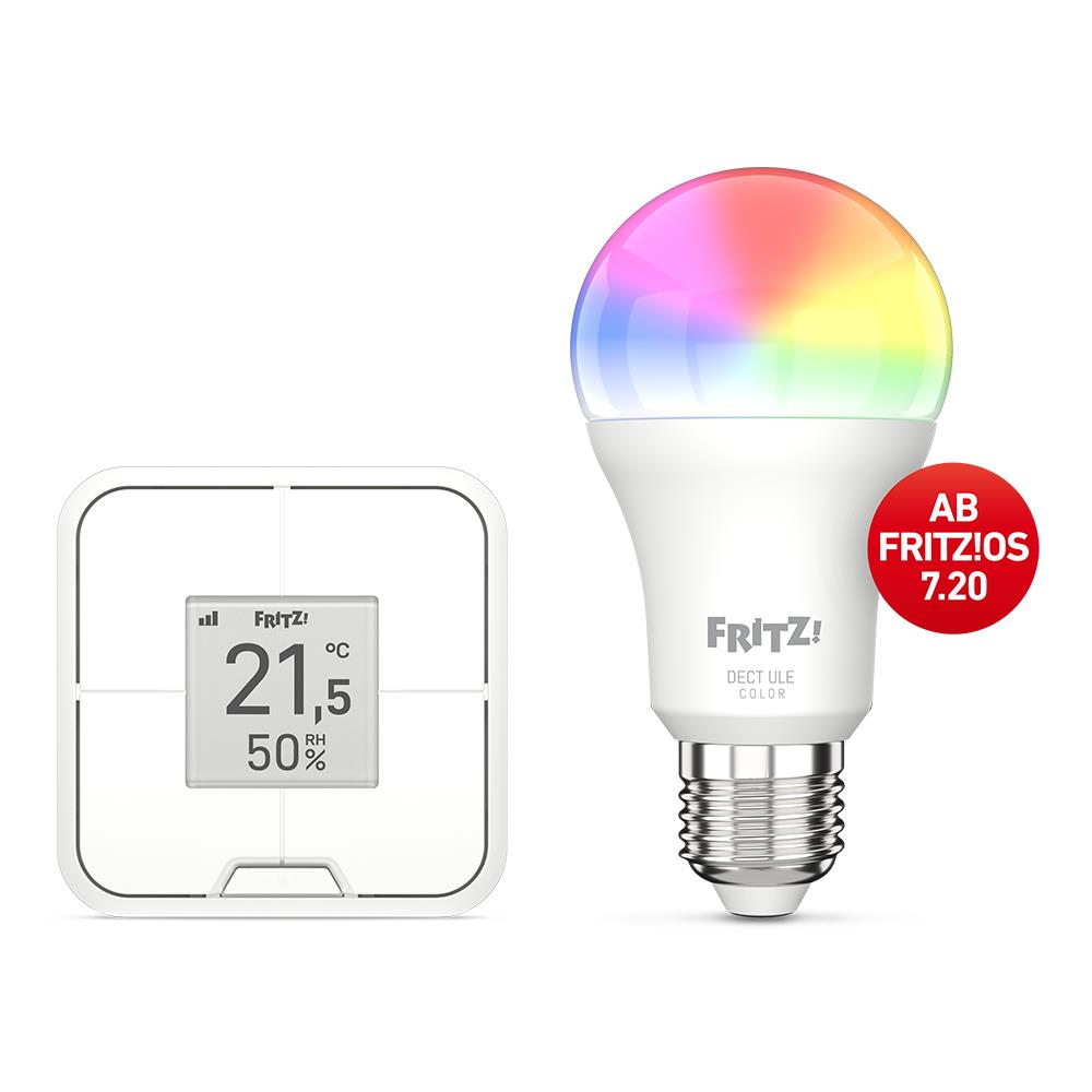 FRITZ!DECT 440 – Vierfach-Taster mit Display für flexible Smart-Home-Bedienung