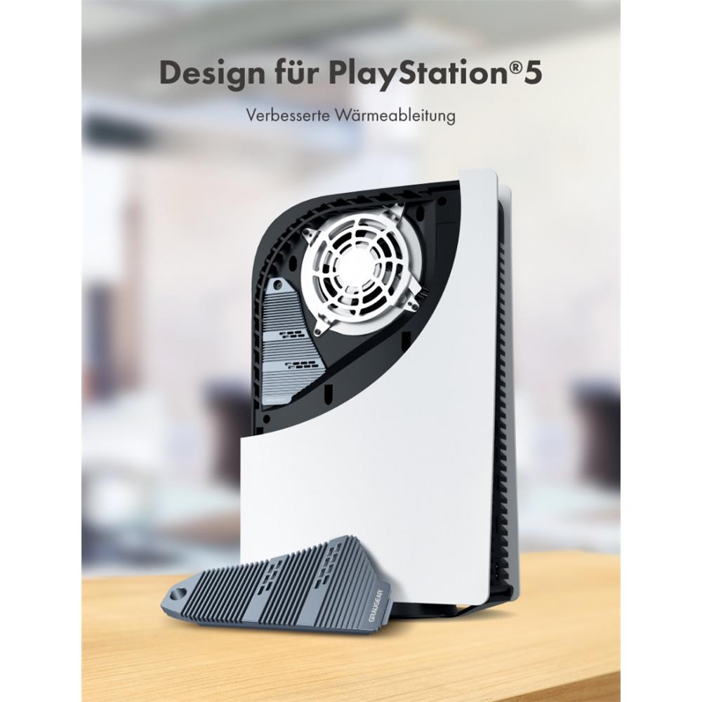 GRAUGEAR Heatpipe Kühler für PlayStation 5 Speichererweiterung