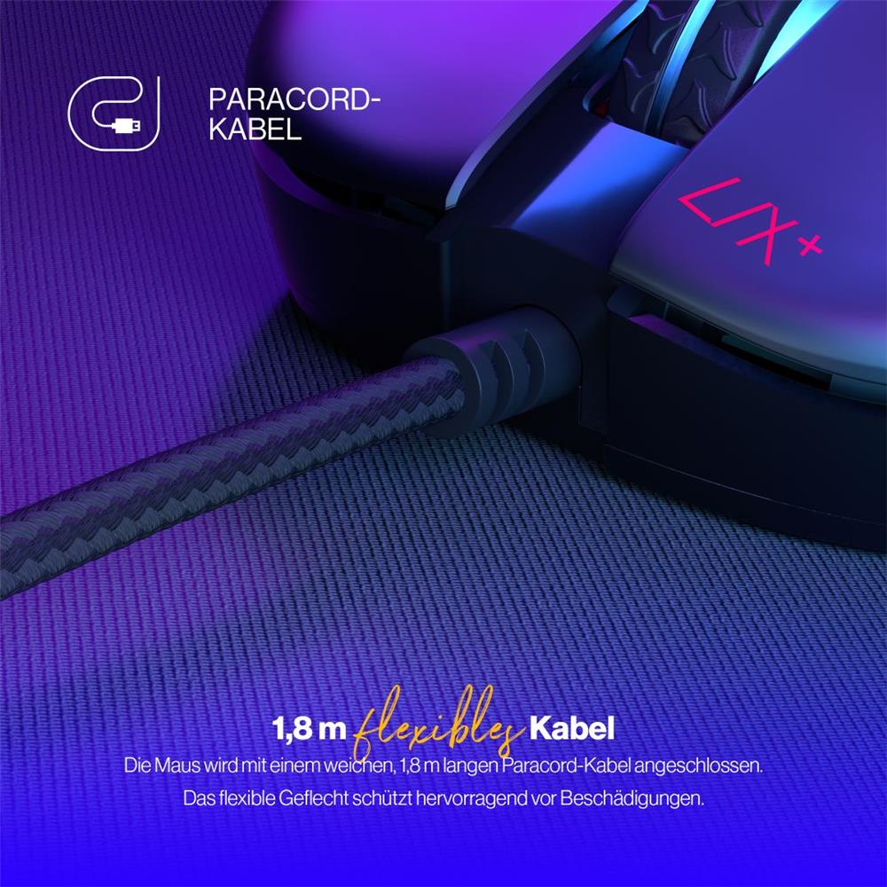 ENDORFY LIX Plus, Ultraleichte Gaming-Maus (59 g), 19000 DPI, Schwarz | EY6A001