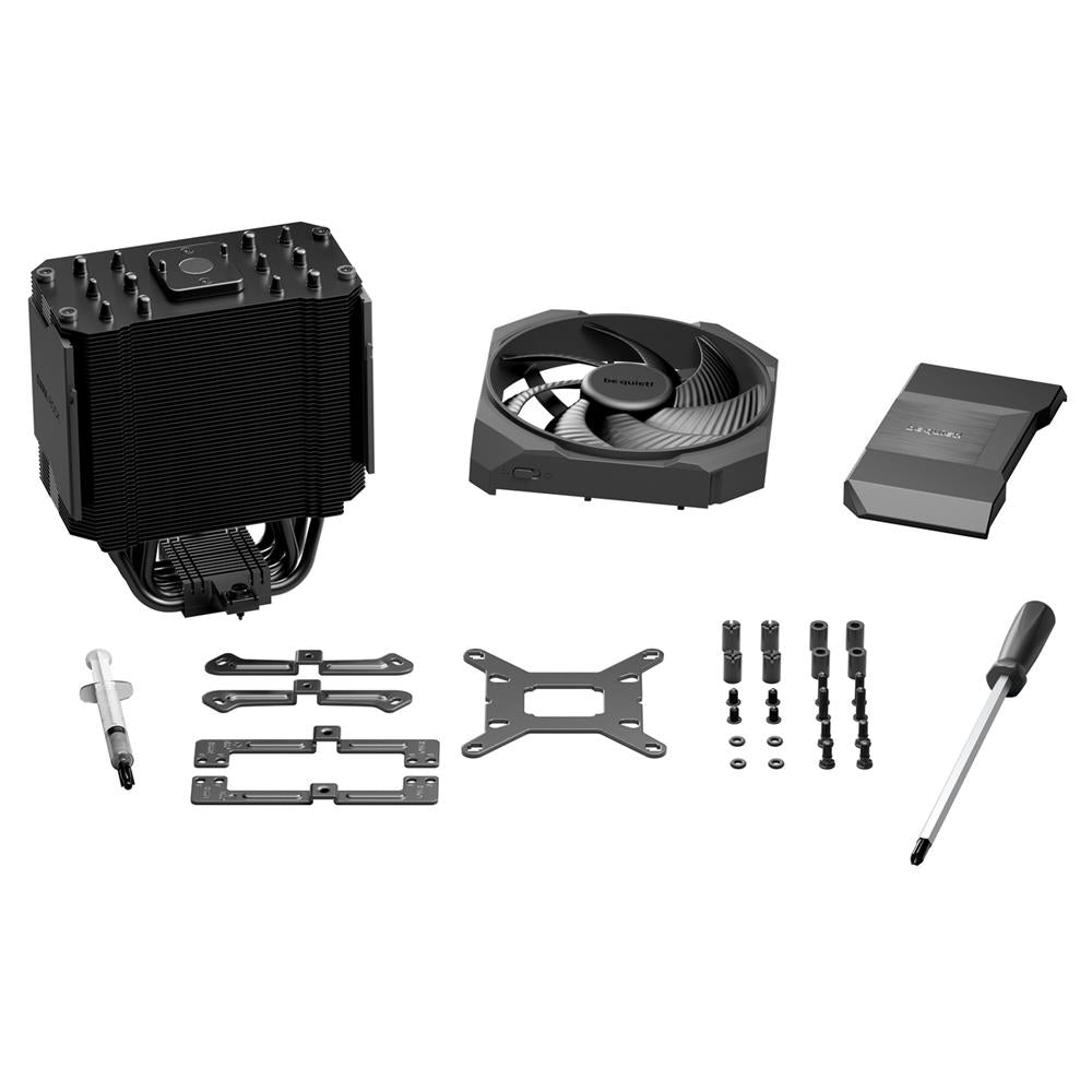 be quiet! Dark Rock 6 Luftkühler, Hohe CPU-Kühlleistung, Semi-Passiver Quiet-Modus, 6 Hochleistungs-Heatpipes, Silent Wings 135mm‑PWM‑Lüfter, Hohe Kompatibilität Mit RAM- Und VRM-Kühlern