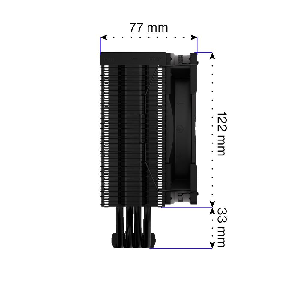 ENDORFY Fera 5 Black CPU-Kühler, inklusive Wärmeleitpast | EY3A011