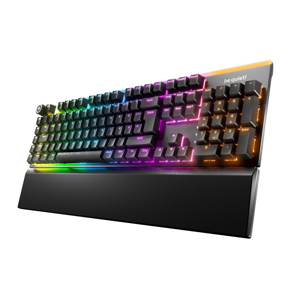 be quiet! Light Mount Silent Tactile FR ISO Tastatur mechanische Switches schneller Tastenanschlag 3 Schichten Dämmung