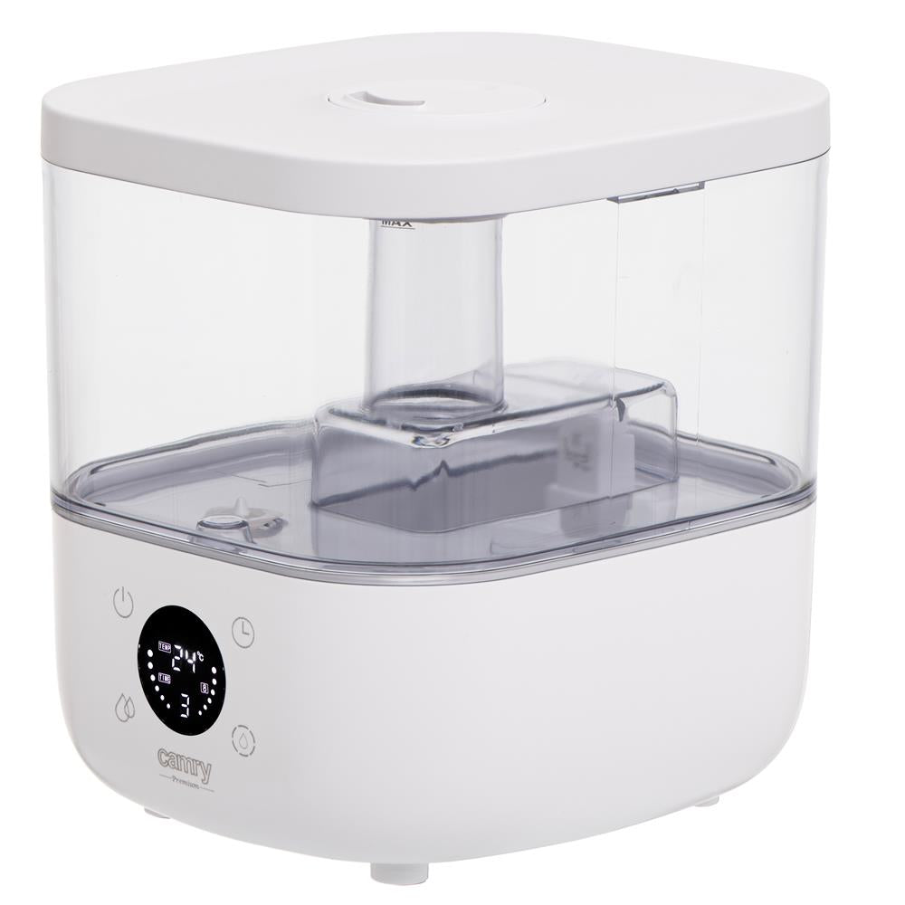 Camry CR 7973 Ultraschall-Luftbefeuchter weiß – 5 L, LED-Display, Aromatherapie