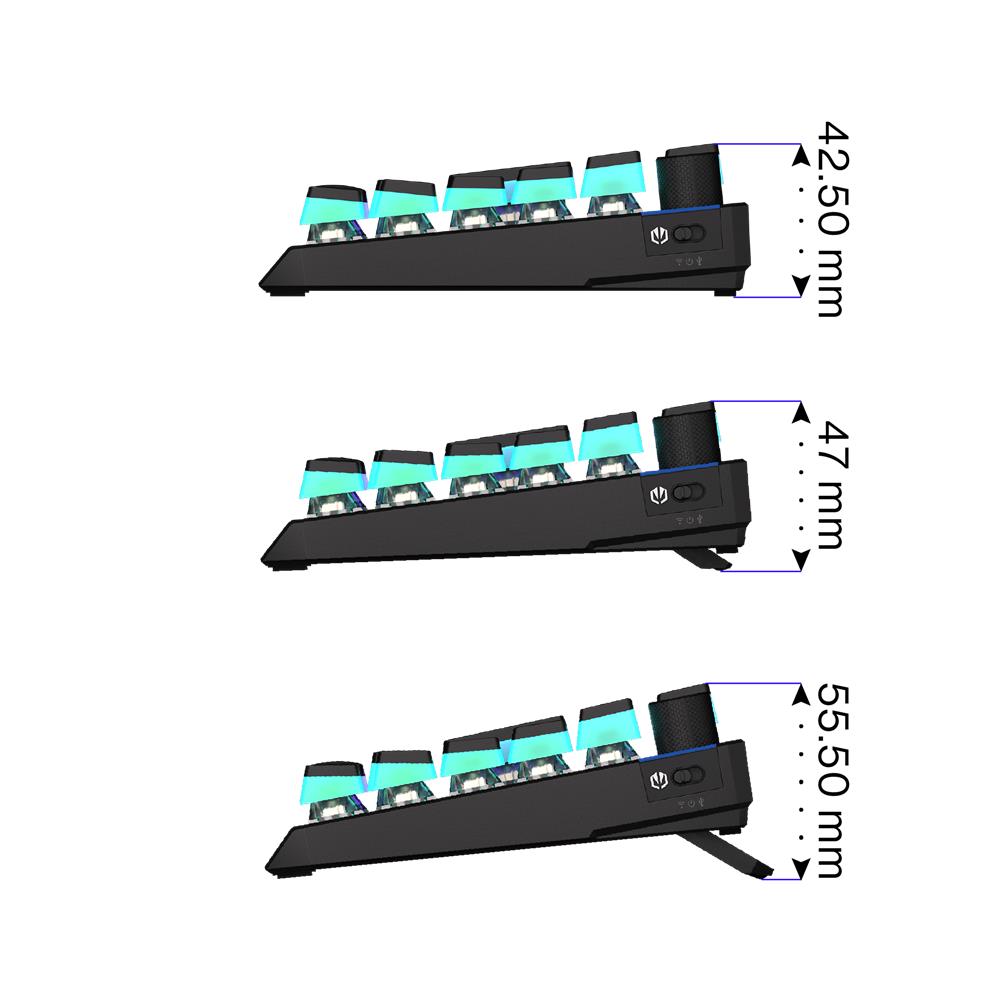 ENDORFY Thock 75 Prozent Wireless Tastatur DE Layout Kailh Box Black Schwarz