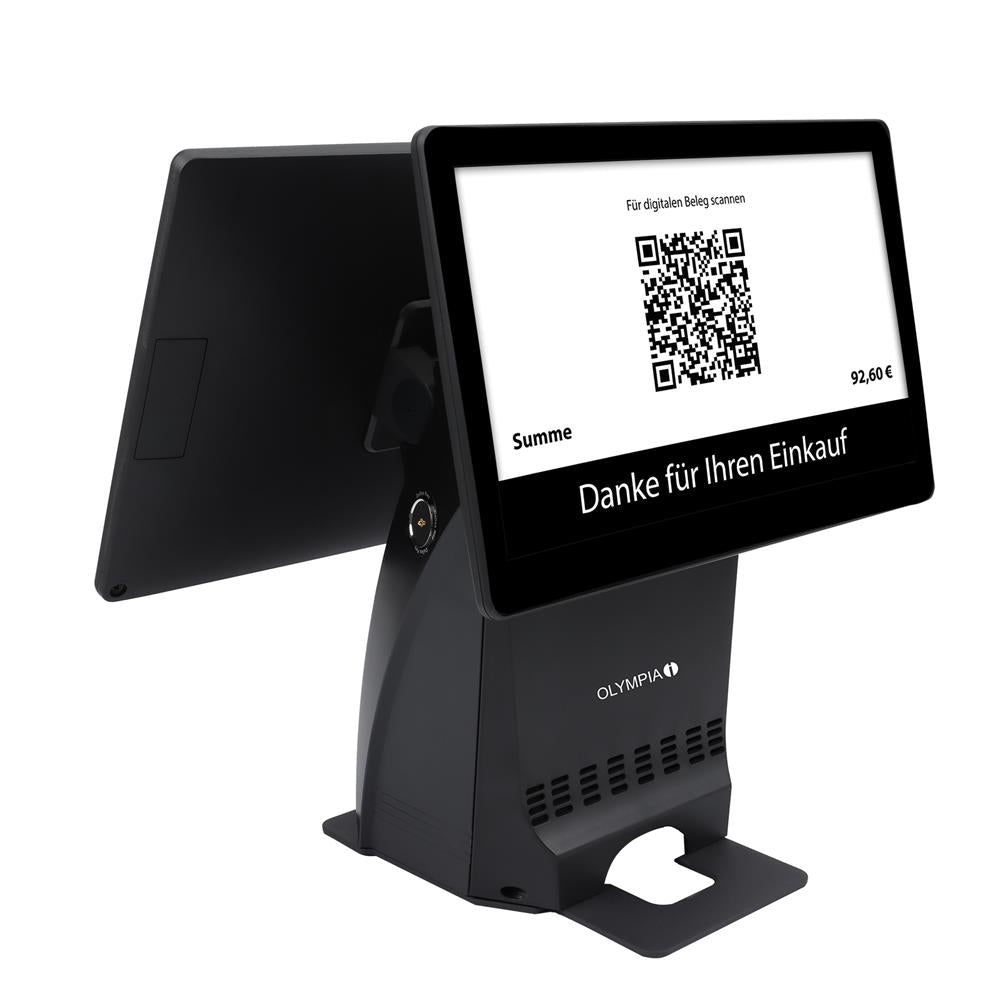 Olympia Registrierkasse T210 Kassensystem für Restaurant und Gastronomie schwarz