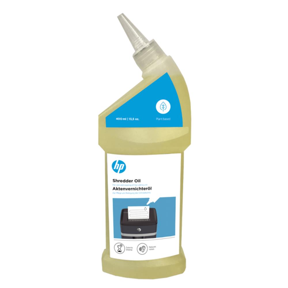 HP Aktenvernichter Öl 400 ml pflanzlicher Schmierstoff für Shredderpflege