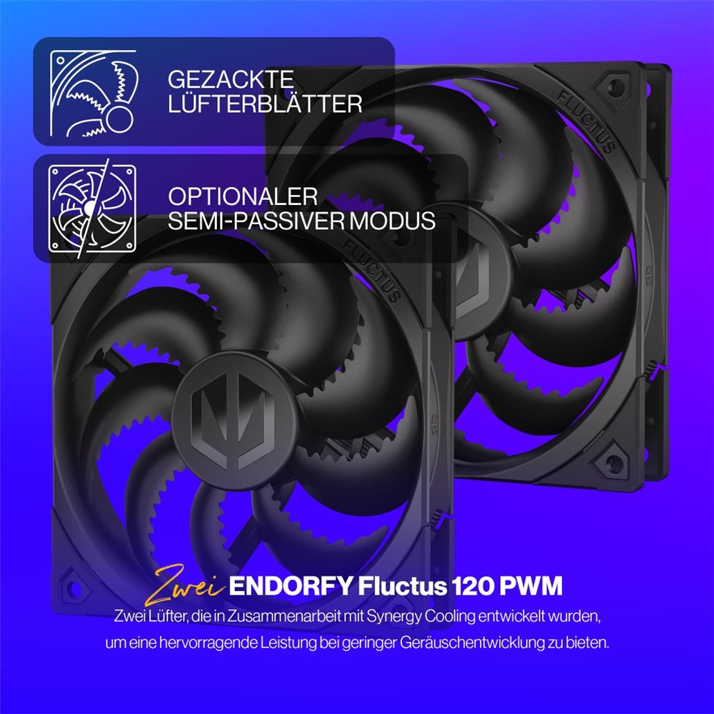 ENDORFY Fera 5 Dual Fan CPU-Kühler, inklusive Wärmeleitpaste | EY3A006