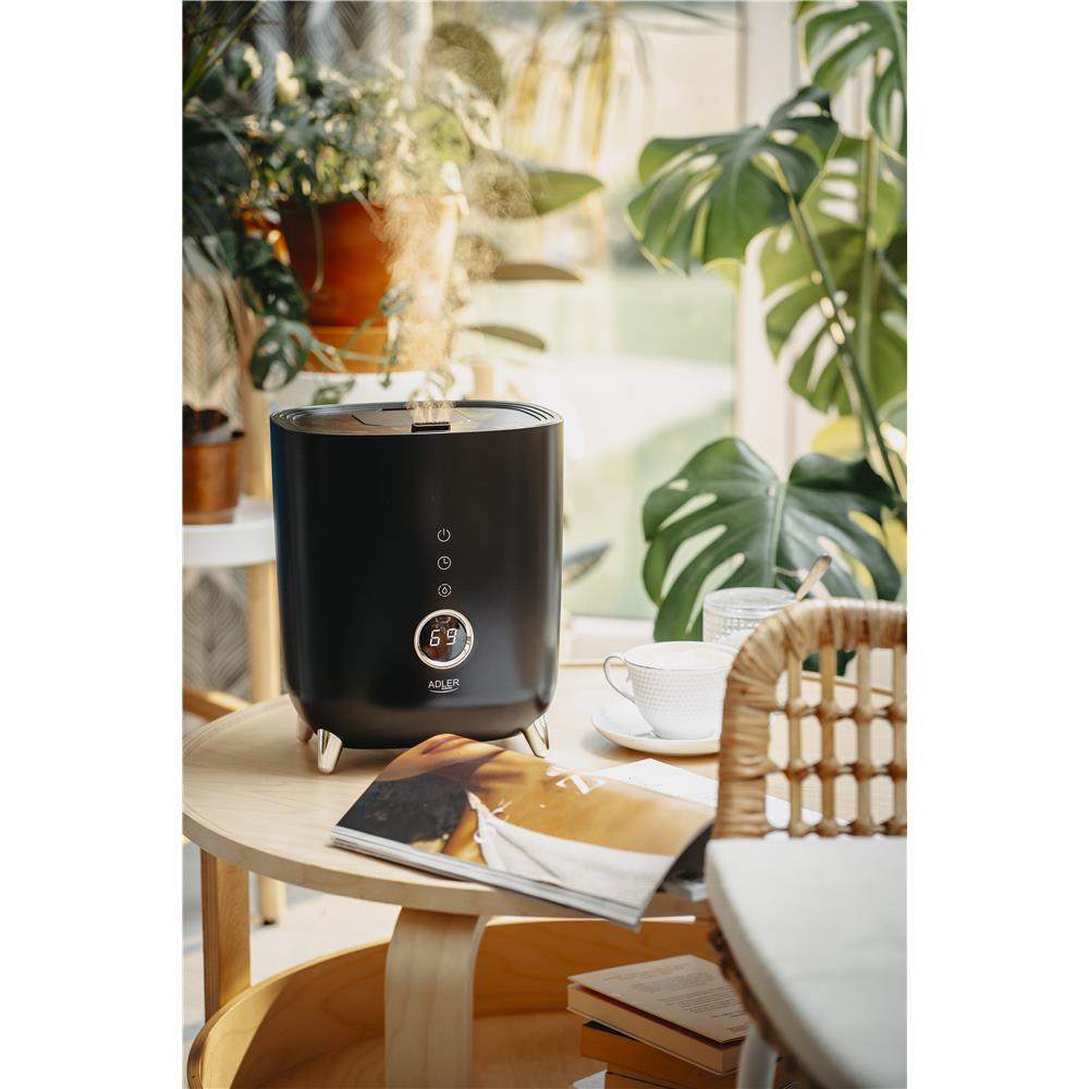 Adler AD 7972 Ultraschall Luftbefeuchter elektrisch Humidifier ultra leise schwarz