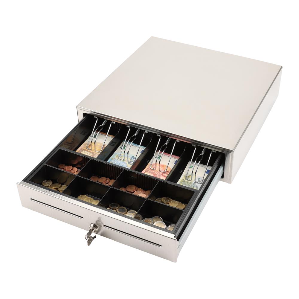 Olympia Kassenlade LD 410AT Metall Geldlade mit Easy Push