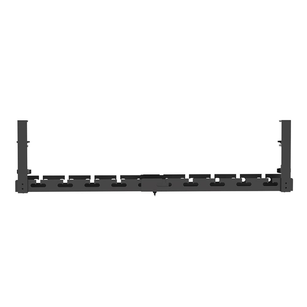 LogiLink Kabelrinnen-Organizer für Untertischmontage, ausziehbar, Metall, Schwarz