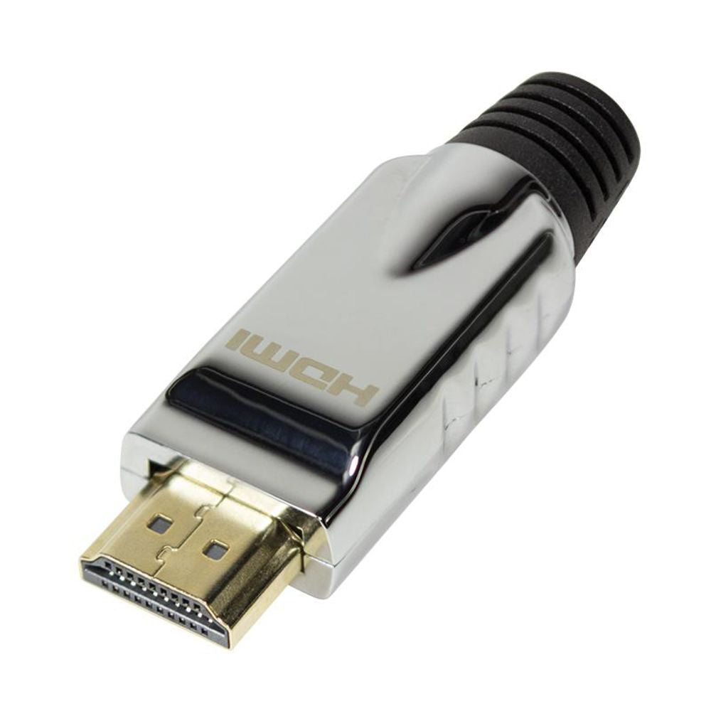 LogiLink HDMI-Konnektor Steckverbinder zur Selbstmontage A/M Metall silber