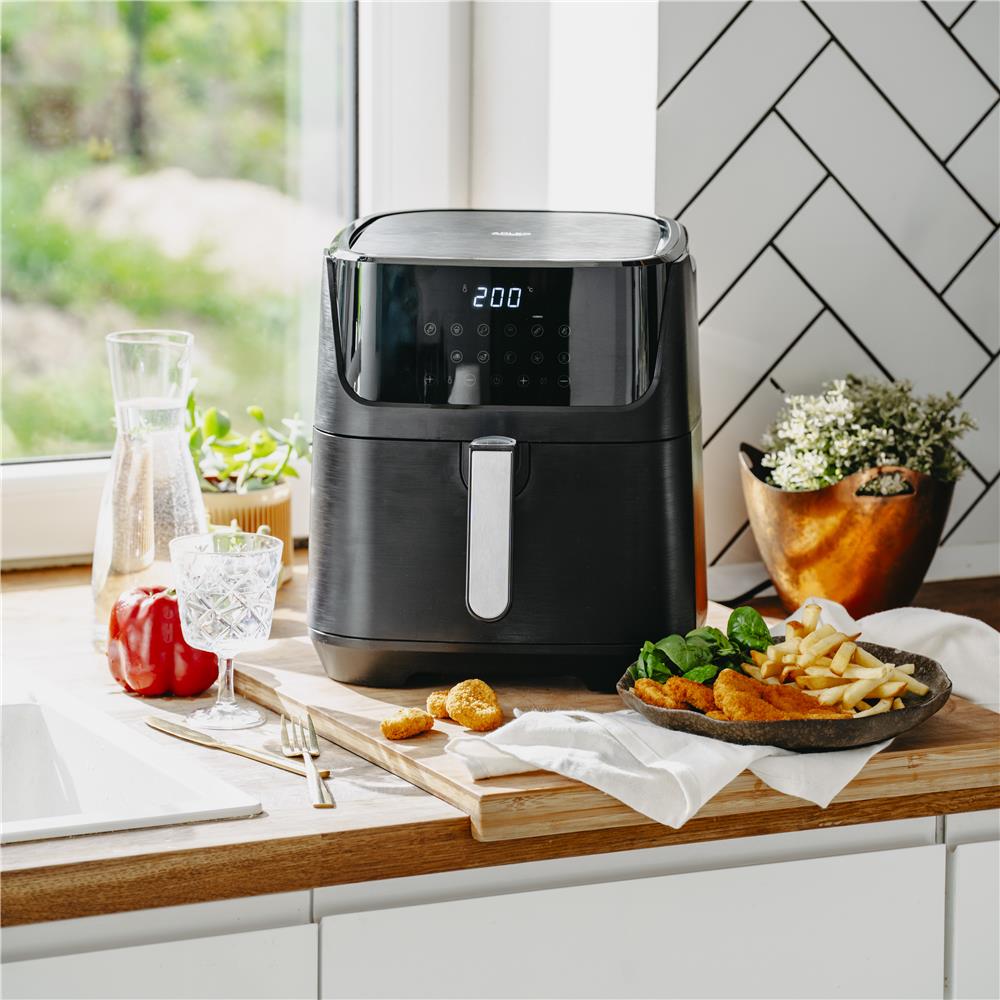 Adler AD 6317 Heißluftfritteuse 5,5L schwarz – Gesund frittieren ohne Öl