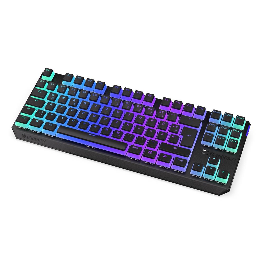 ENDORFY Keyboard Thock TKL Wireless, Tastatur, DE-Layout, Schwarz, Kabellos, Beleuchtet