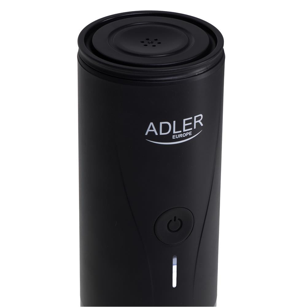 Adler AD 4400 tragbare elektrische Espressomaschine mit Wasserheizfunktion, 20 Bar, Akku