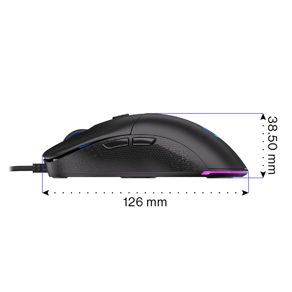 ENDORFY GEM, Leichte Gaming-Maus (67 g), 8000 DPI, Schwarz | EY6A006
