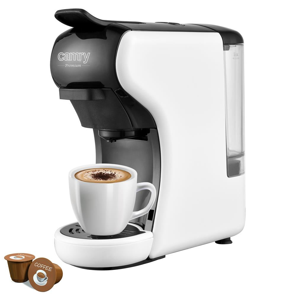 Camry CR 4414 Multi-Kapsel-Espressomaschine Weiß Kaffeemaschine Kapselmaschine