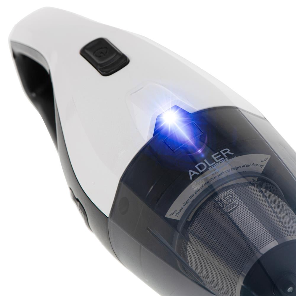 Adler AD 7059 Autostaubsauger Handstaubsauger mit LED Licht Weiß Schwarz