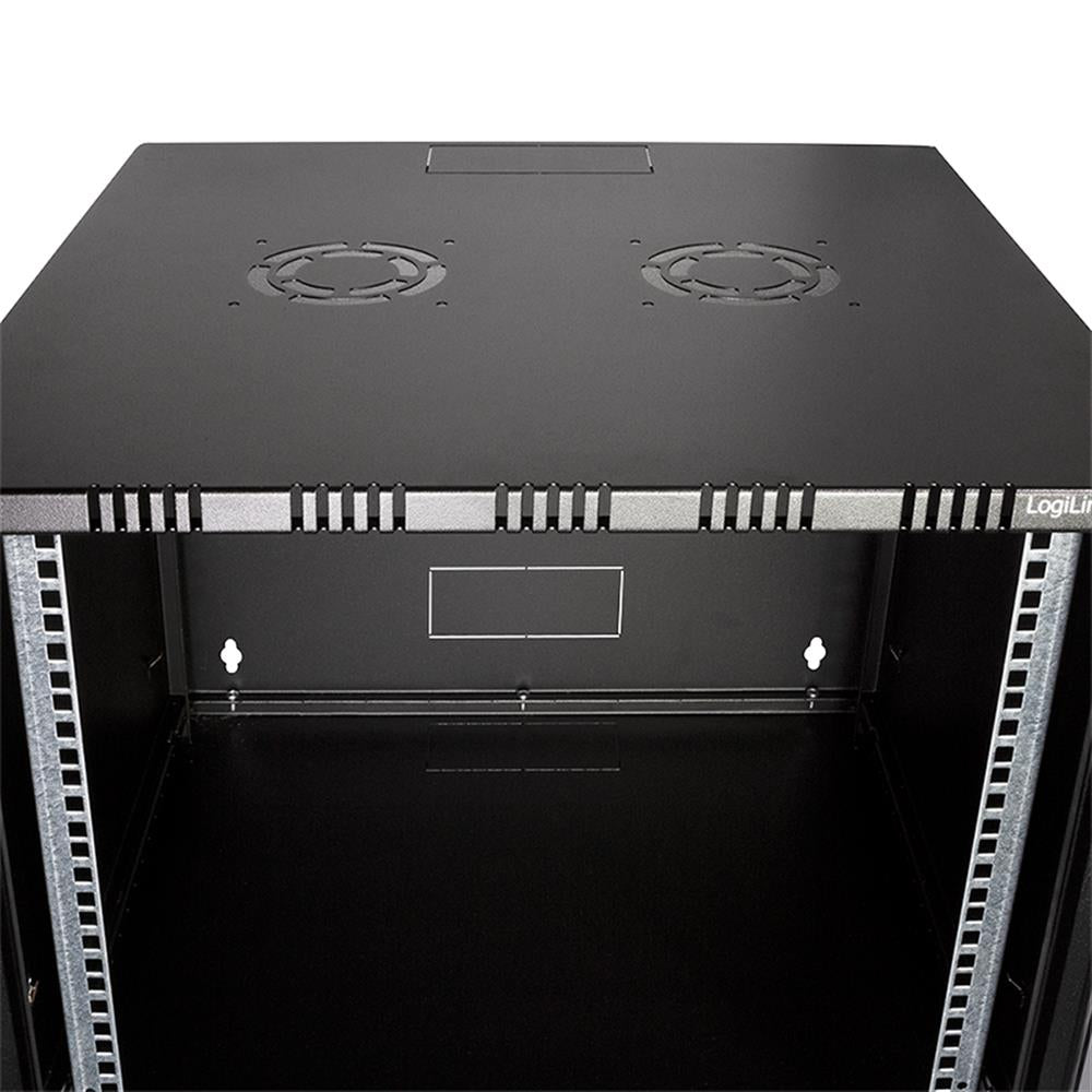 LogiLink 19 Zoll SOHO Wandschrank 9 HE Schwarz unmontiert