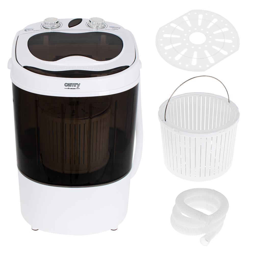 Camry CR 8054 Mini Waschmaschine mit Schleuder 3 kg Braun