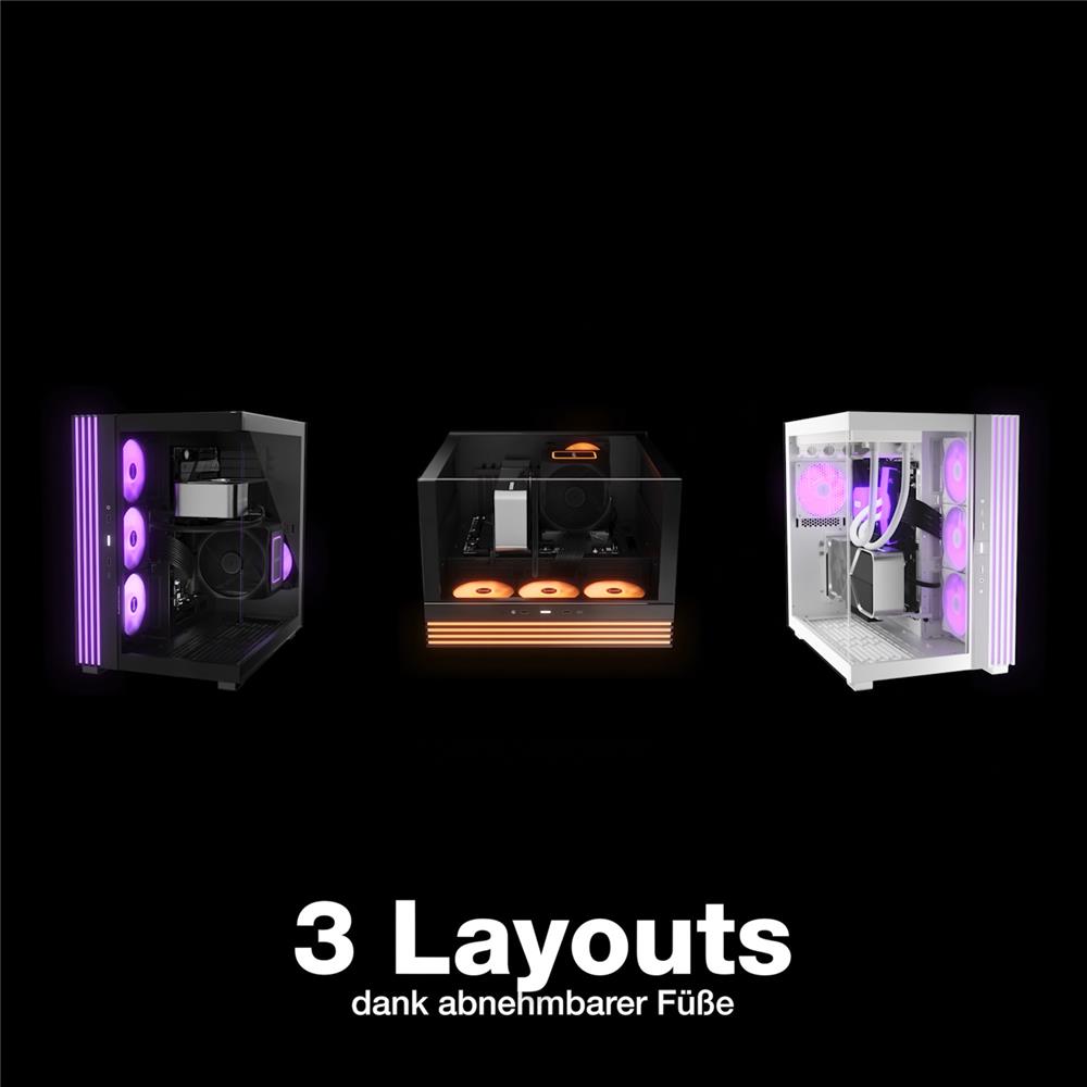 be quiet! Light Base 600 LX White PC Gehäuse Panorama Show Case ARGB