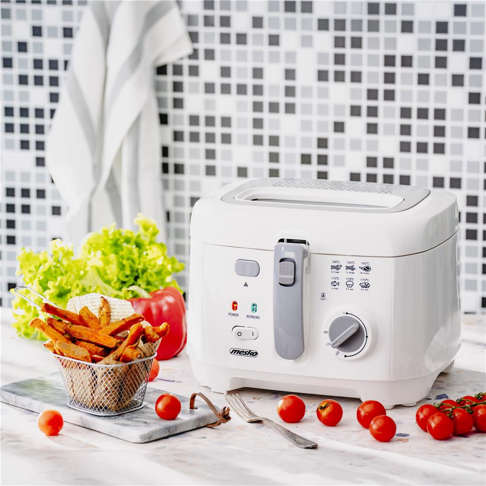 Mesko MS 4908 G Fritteuse – 2,5 L, Temperaturregelung, Frittierkorb, 1800 W