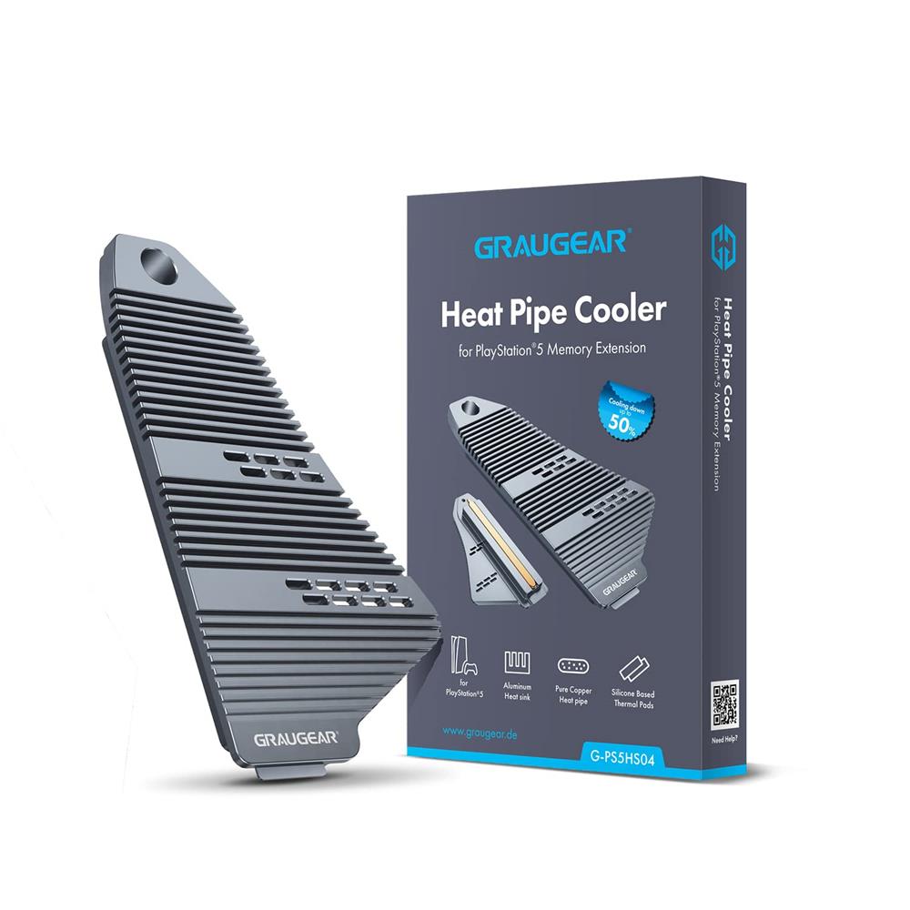 GRAUGEAR Heatpipe Kühler für PlayStation 5 Speichererweiterung