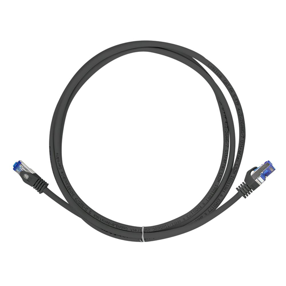 LogiLink Patchkabel Ultraflex, Cat.6A, S/FTP, schwarz, 0,25 m