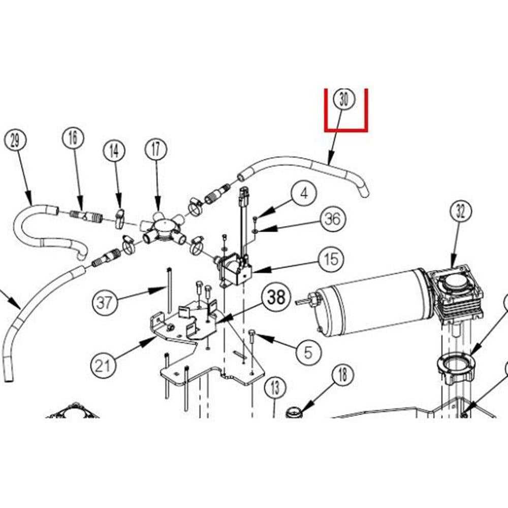 Nilfisk Original 56510289 Hose Push Lock 15.50 Schlauch