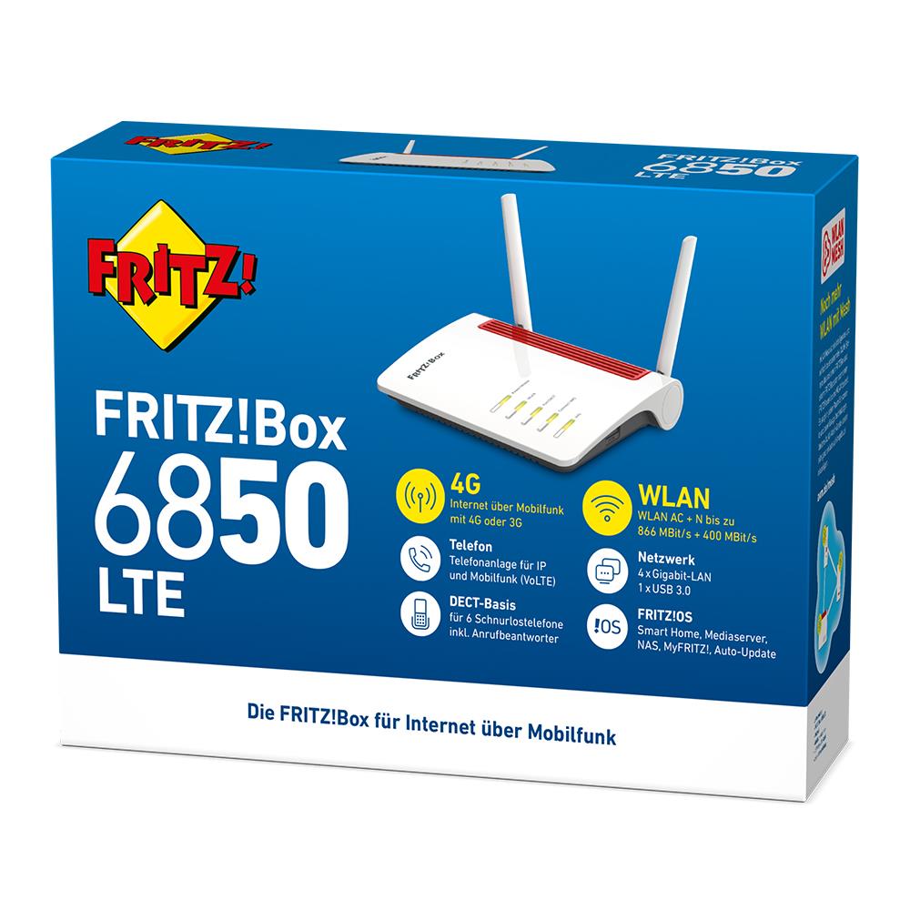 FRITZ!Box 6850 LTE – LTE-Router mit Smart-Home-Unterstützung & WLAN