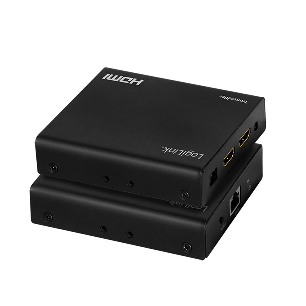 LogiLink HDMI-Extender/Splitter-Set über IP – 70 m, 4K/60 Hz, HDR, IR, PoC