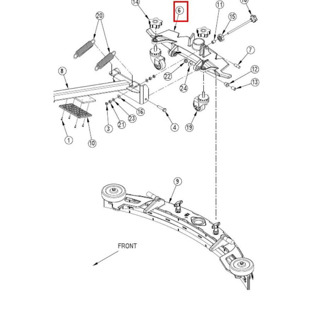 Nilfisk Original 56116393 Rakel montieren Ersatzteil