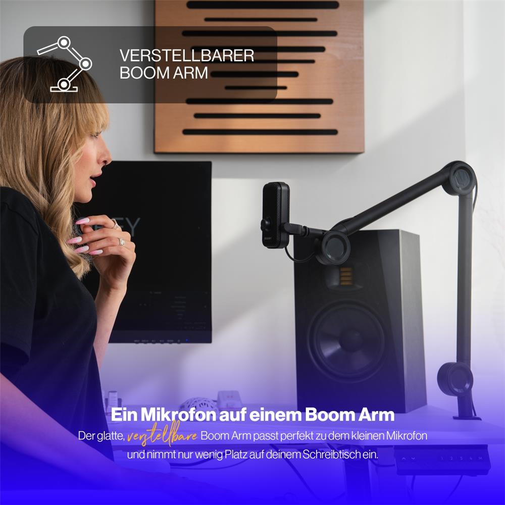 ENDORFY Solum Voice Gaming USB Mikrofon mit Boom Arm und RGB