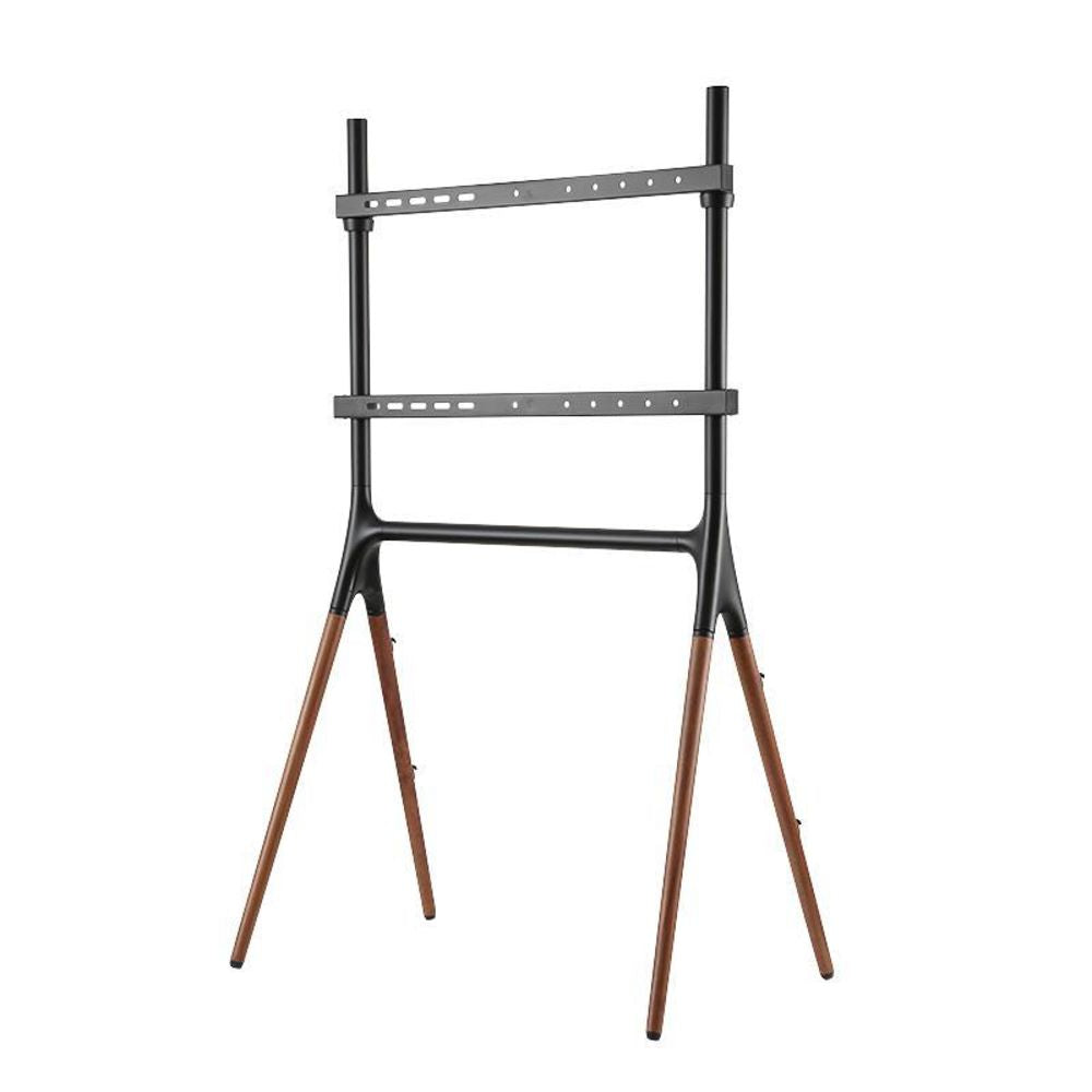 LogiLink BP0078 TV Ständer mit Walnussholz Beinen für 49 bis 70 Zoll