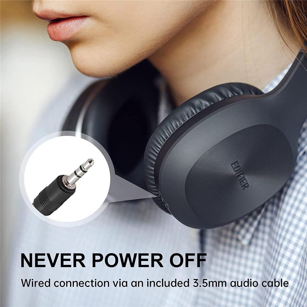 Edifier W600BT Bluetooth Over Ear Kopfhörer Grau