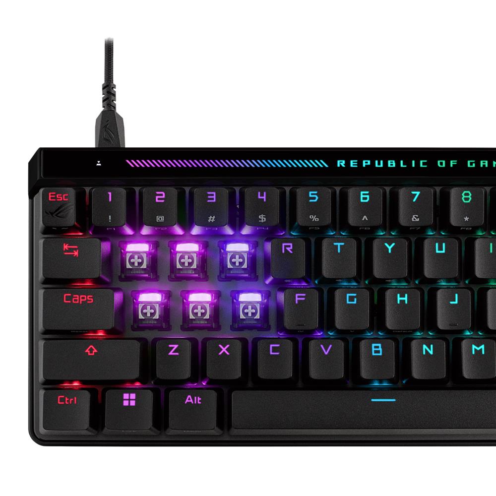 ASUS ROG Falchion Ace HFX Gaming Tastatur QWERTZ 65% 8000 Hz USB-C