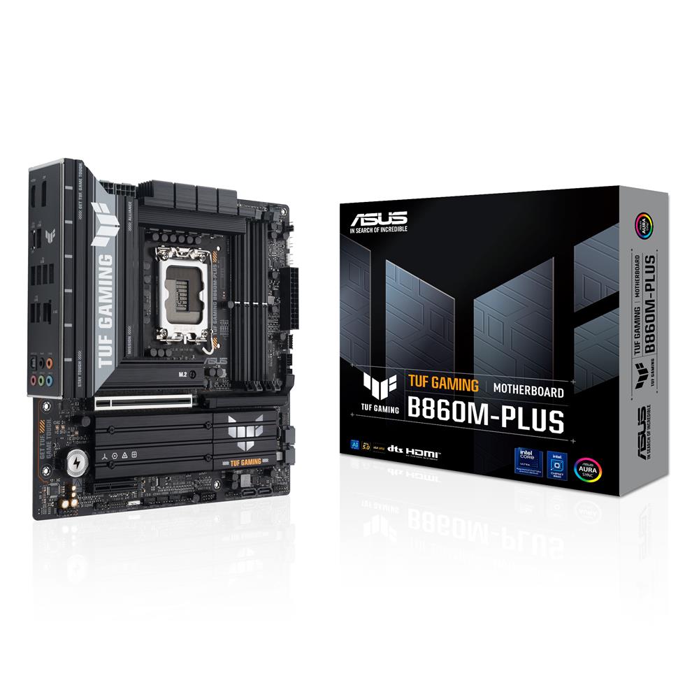 ASUS TUF Gaming B860M-PLUS Mainboard LGA 1851 mATX DDR5 PCIe 5.0 Aura Sync