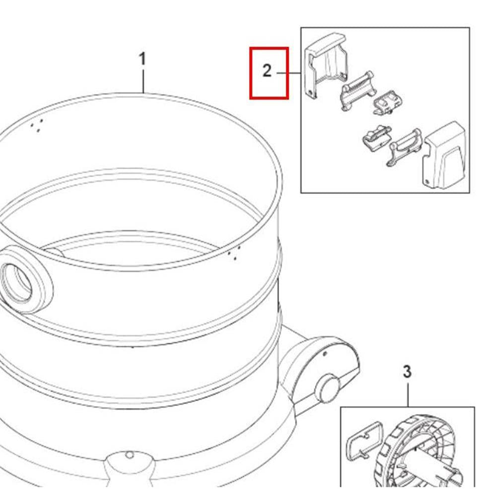 Nilfisk Original 31001070 Clamps 2Pcs Klemmen Klammern