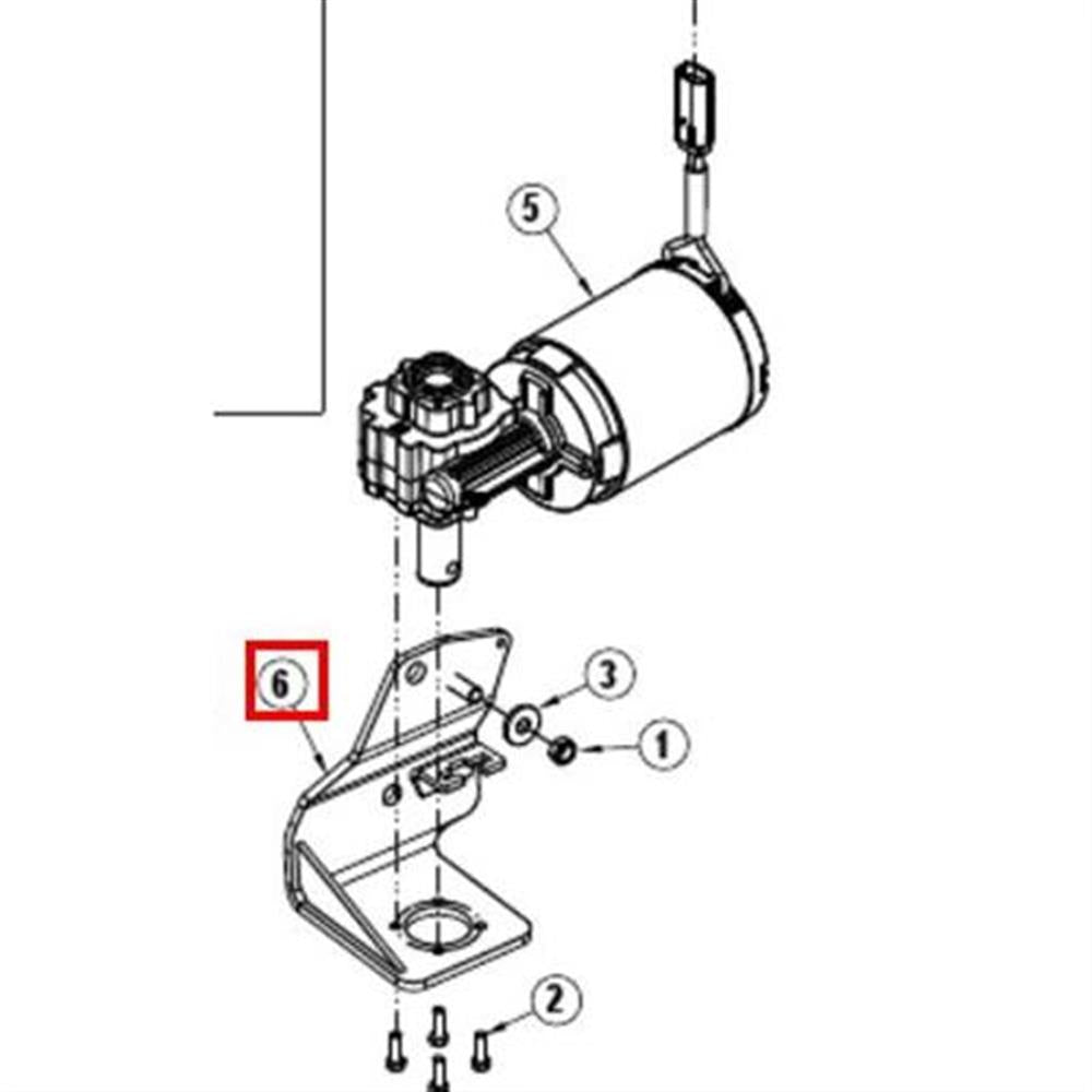 Nilfisk Original 56511653 Broom Motorhalterung Schweißung-LS Ersatzteil