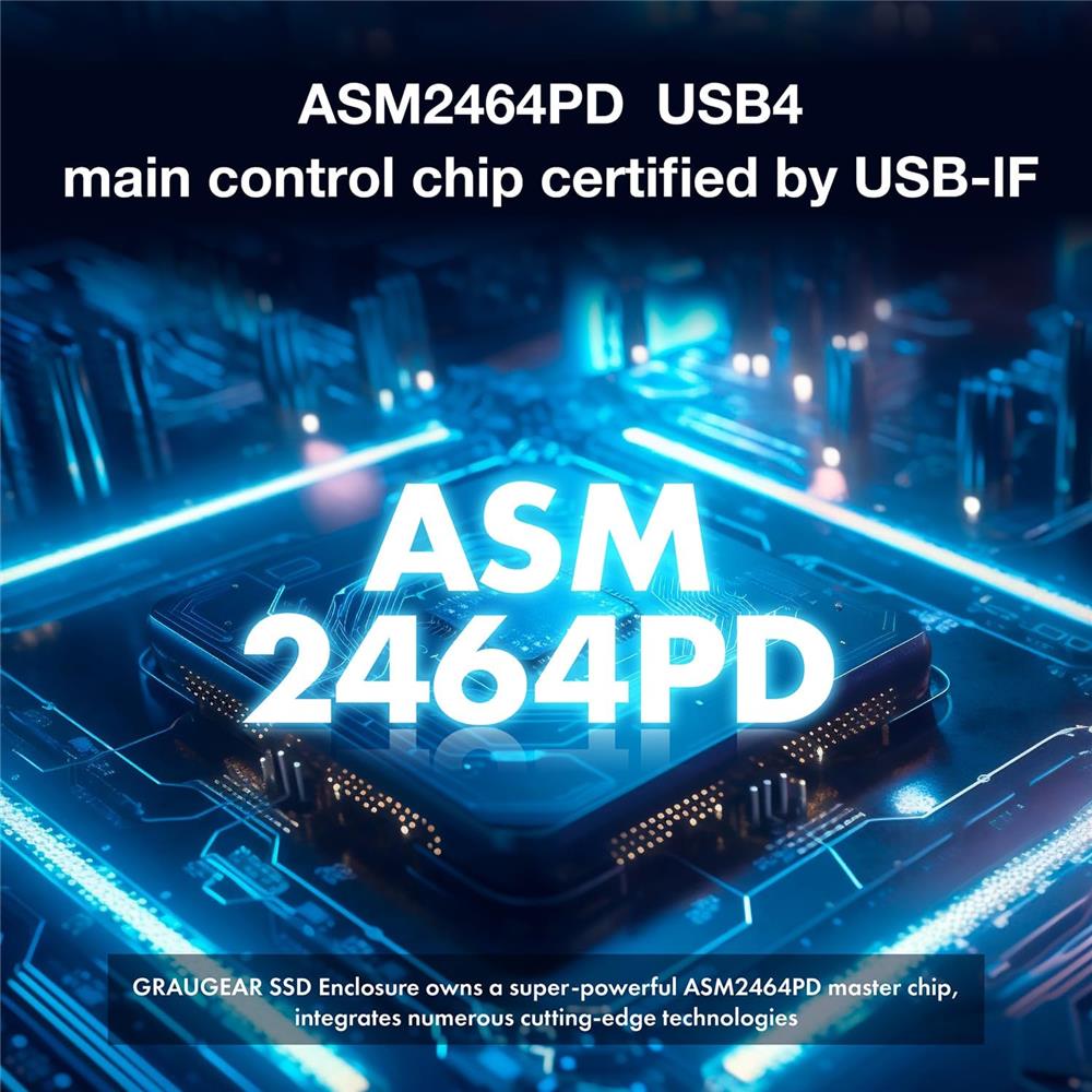 GRAUGEAR USB 4.0 Dockingstation für M.2 PCIe Gen4 NVMe SSD