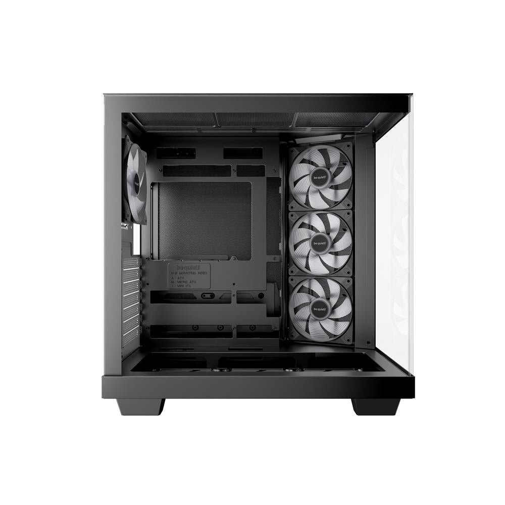 be quiet! Light Base 500 LX Black PC-Gehäuse vollständig verglaste Front- und Seitenpaneele Show Case
