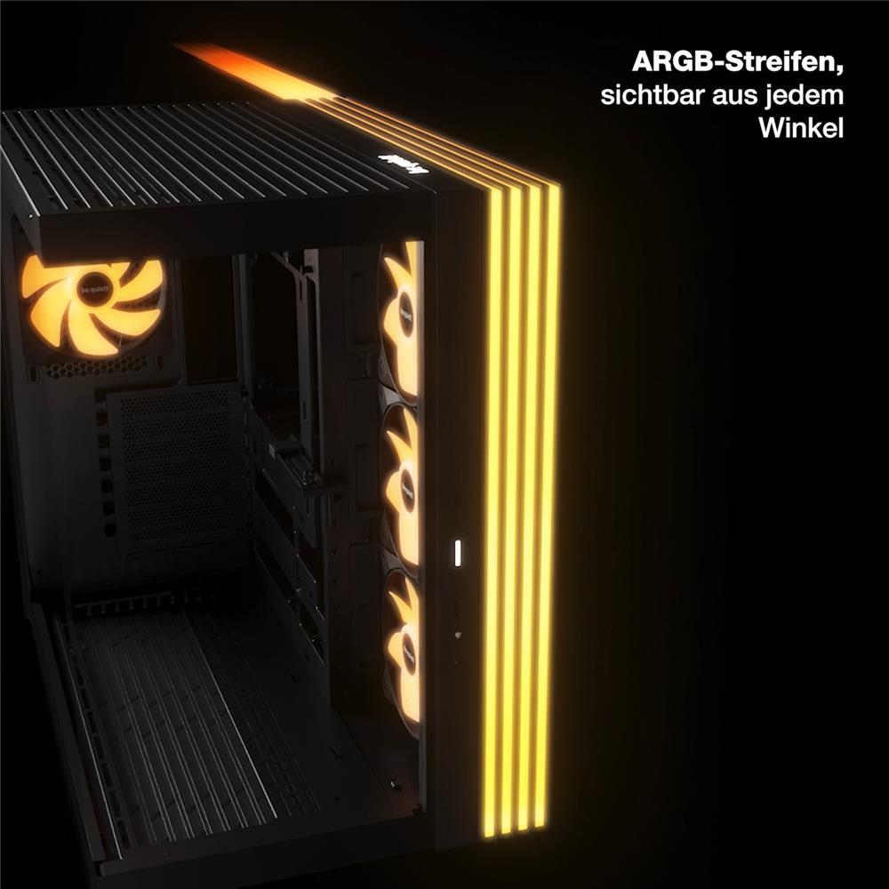 be quiet! Light Base 600 LX Black PC Gehäuse Panorama Show Case ARGB