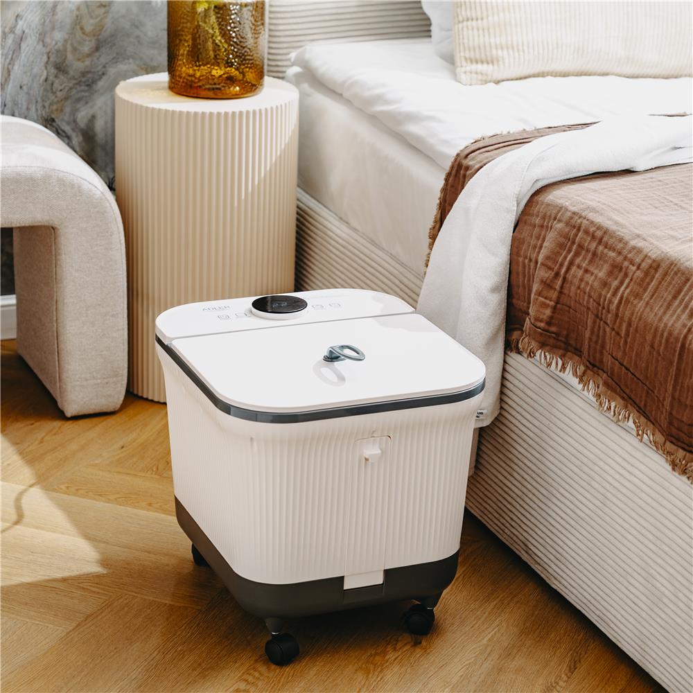 Adler AD 2184 – Deluxe Fußsprudelbad Massierer Salzbehälter Tragegriff Rollen zum einfachen Transport