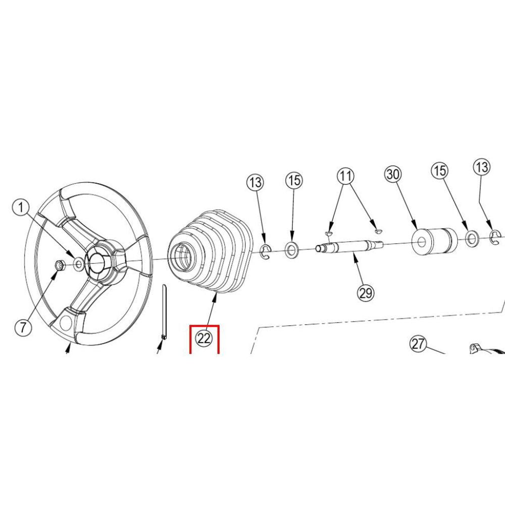 Nilfisk Original 56509255 Boot Steering