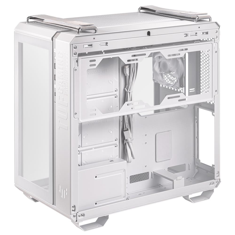 ASUS TUF Gaming GT502 PLUS TG White modulares Zweikammer PC Gehäuse