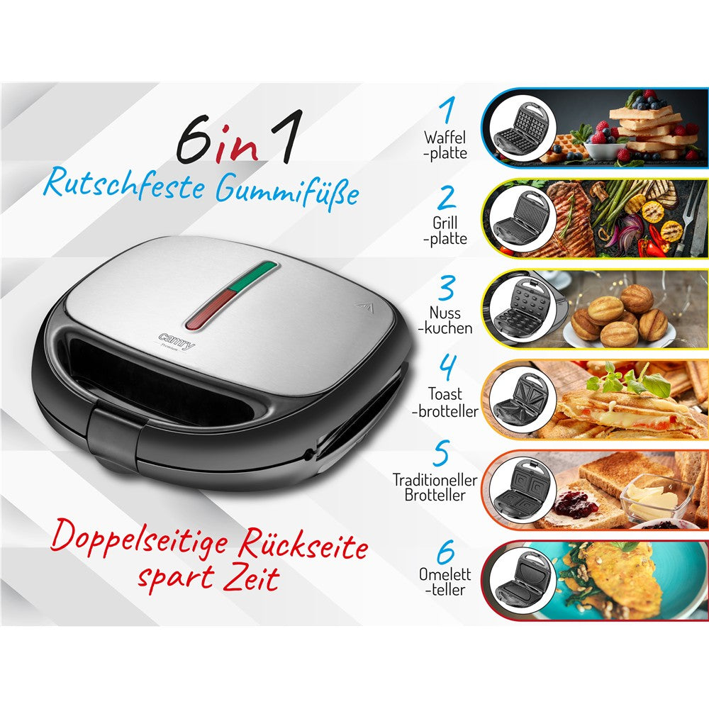 Camry CR 3057 Sandwichmaker 6 in 1